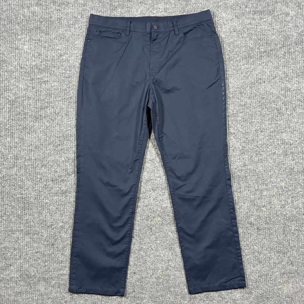 Weatherproof Mens Pants 36x30 Blue Stretch Performance Travel Casual Lightweight